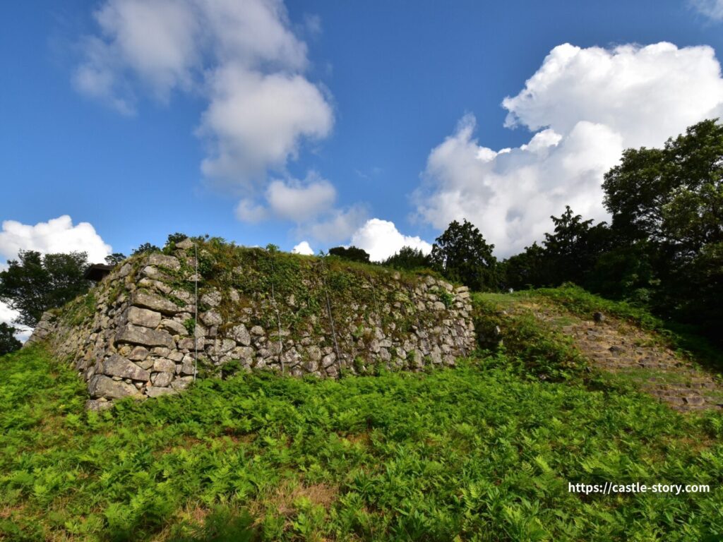 有子山城跡　石垣
