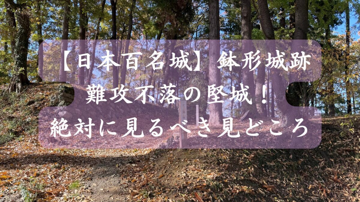 日本百名城　鉢形城跡　難攻不落の堅城！絶対に見るべき見どころ