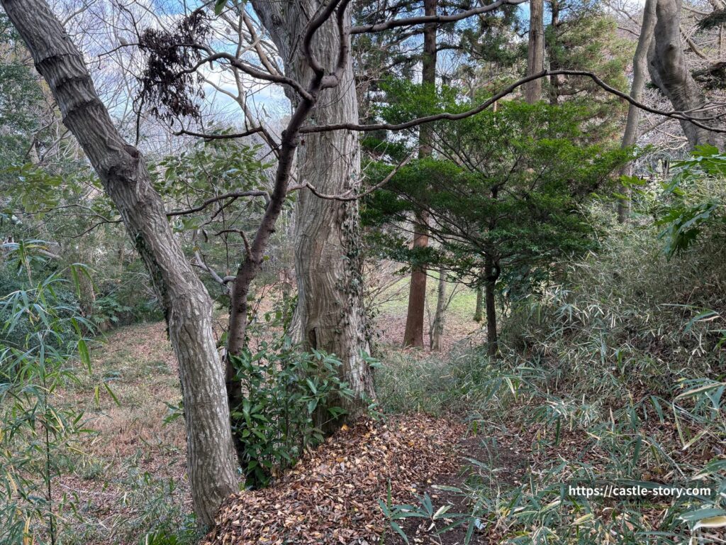 本丸を守る空堀