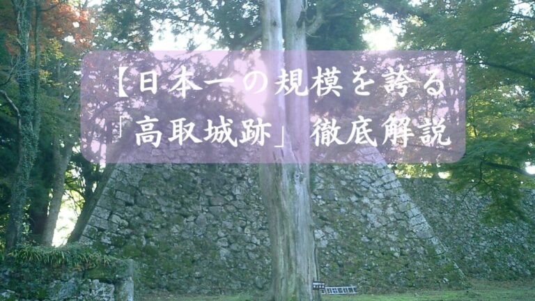 日本一の規模を誇る「高取城跡」徹底解説:豊臣秀長が変貌させた歴史と圧倒的な石垣の見どころ