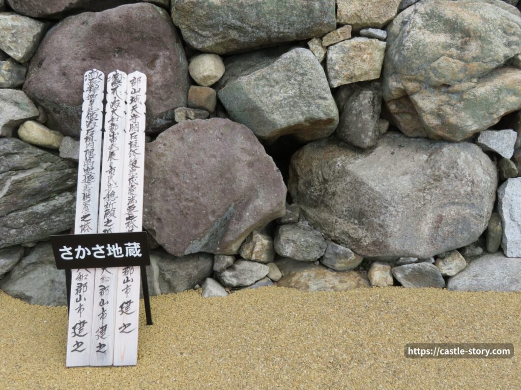 逆さ地蔵の案内板