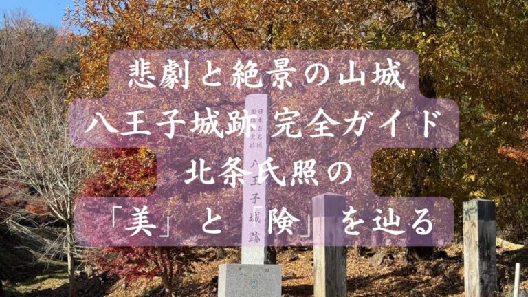 悲劇と絶景の山城　八王子城跡完全ガイド　北条氏照の「美」と「険」を辿る