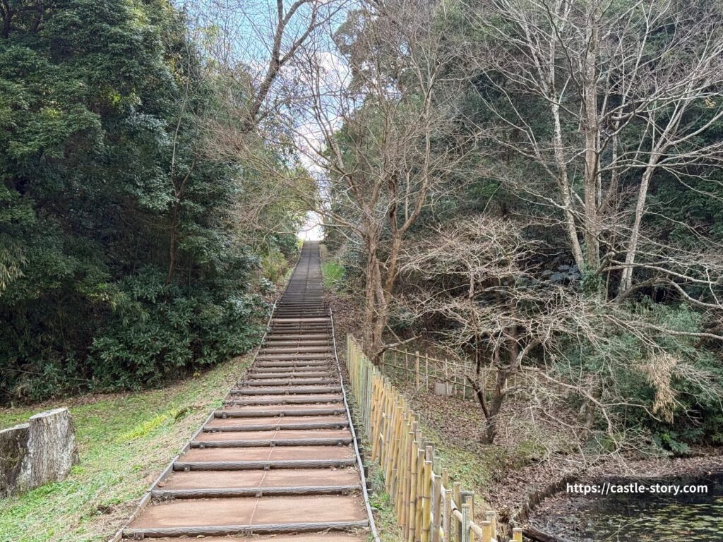 姥が池付近の階段