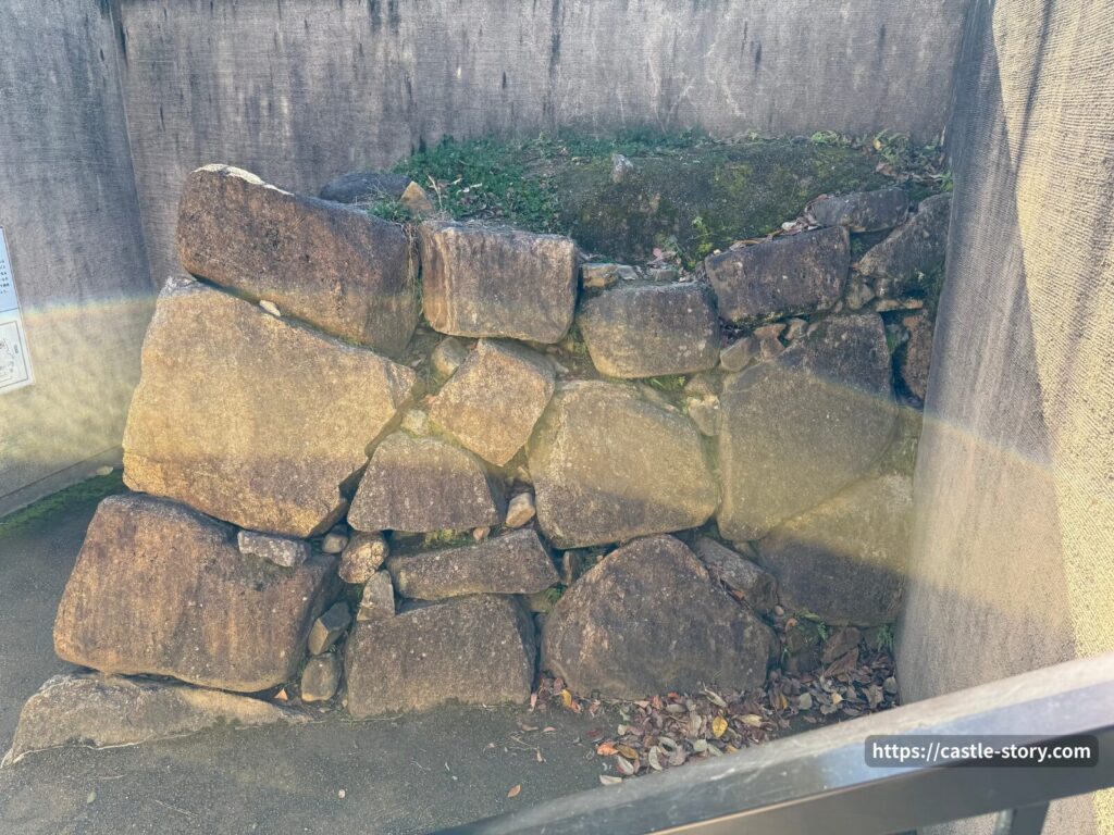 宇喜多時代の石垣