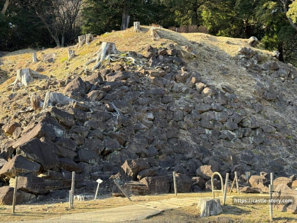 南曲輪の見事な石垣