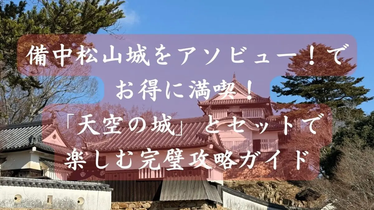 【最新】備中松山城をアソビュー!でお得に満喫!「天空の城」とセットで楽しむ完璧攻略ガイド(実録体験記)