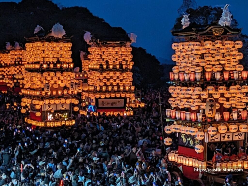 夜の犬山祭り
