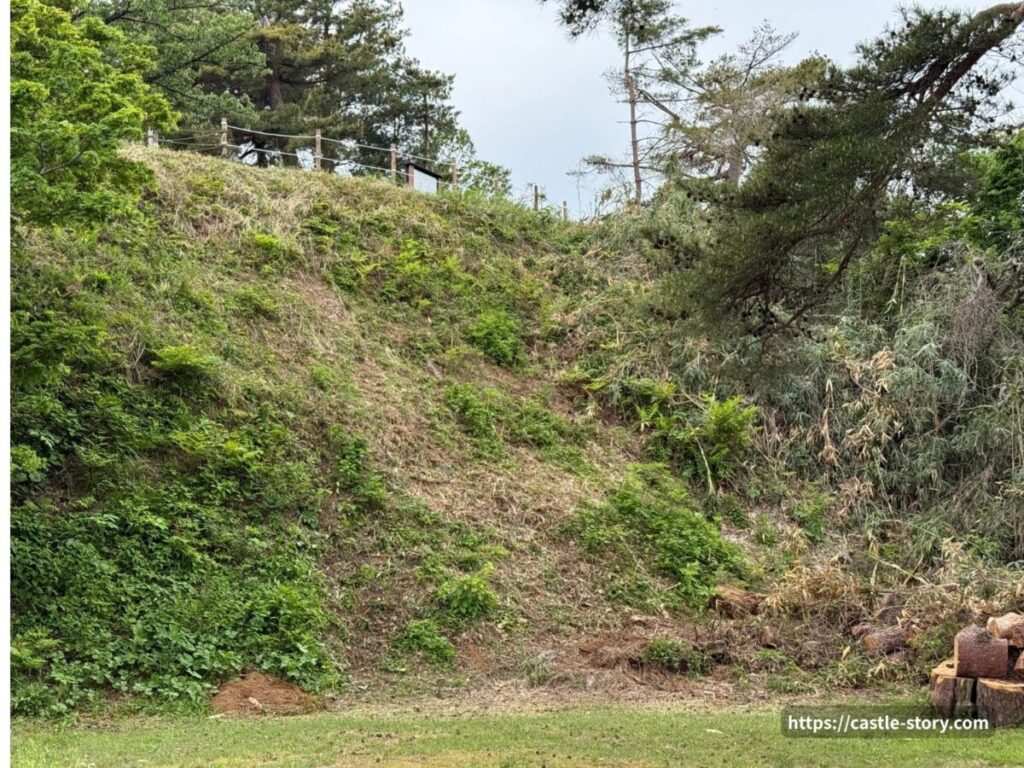 本丸跡の土塁