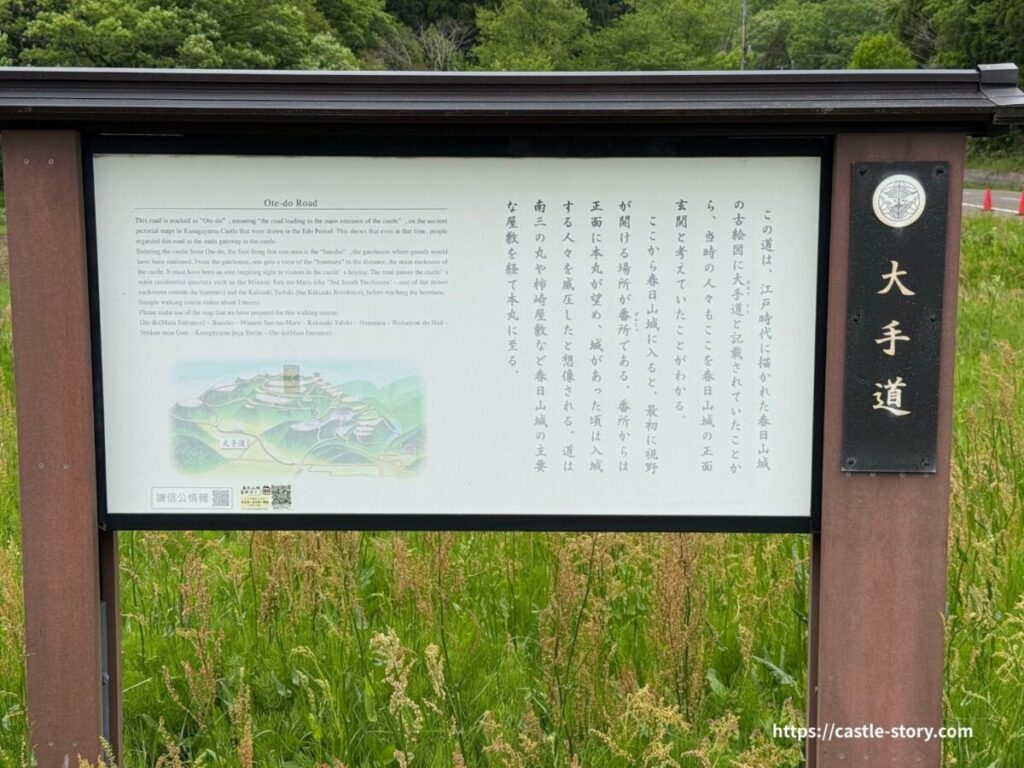 大手道案内図