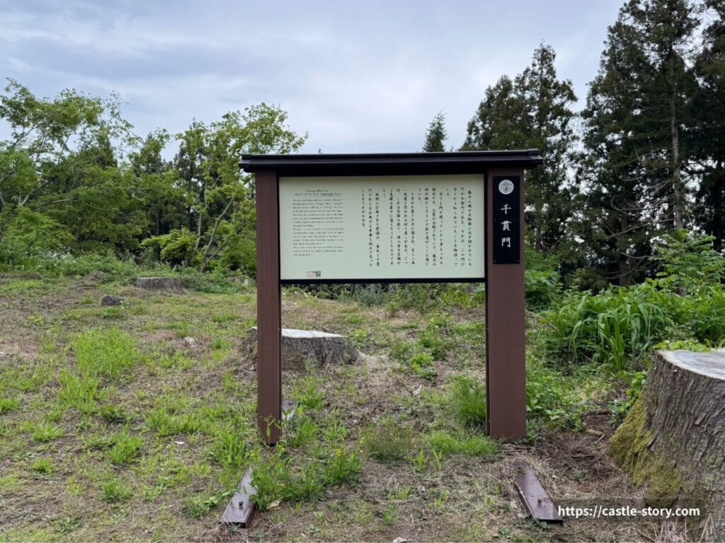 千貫門案内板