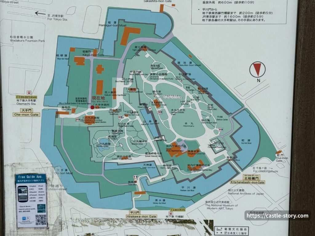 戸城のマップ