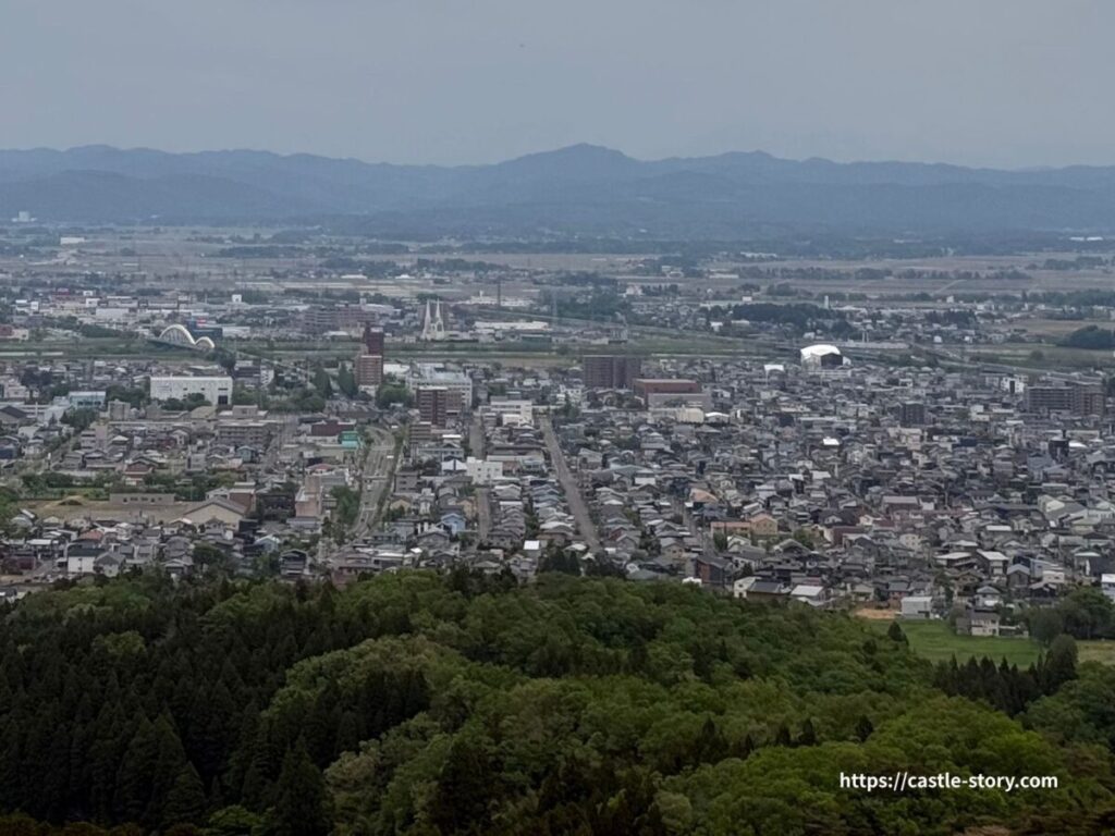 天守台跡からの風景　
