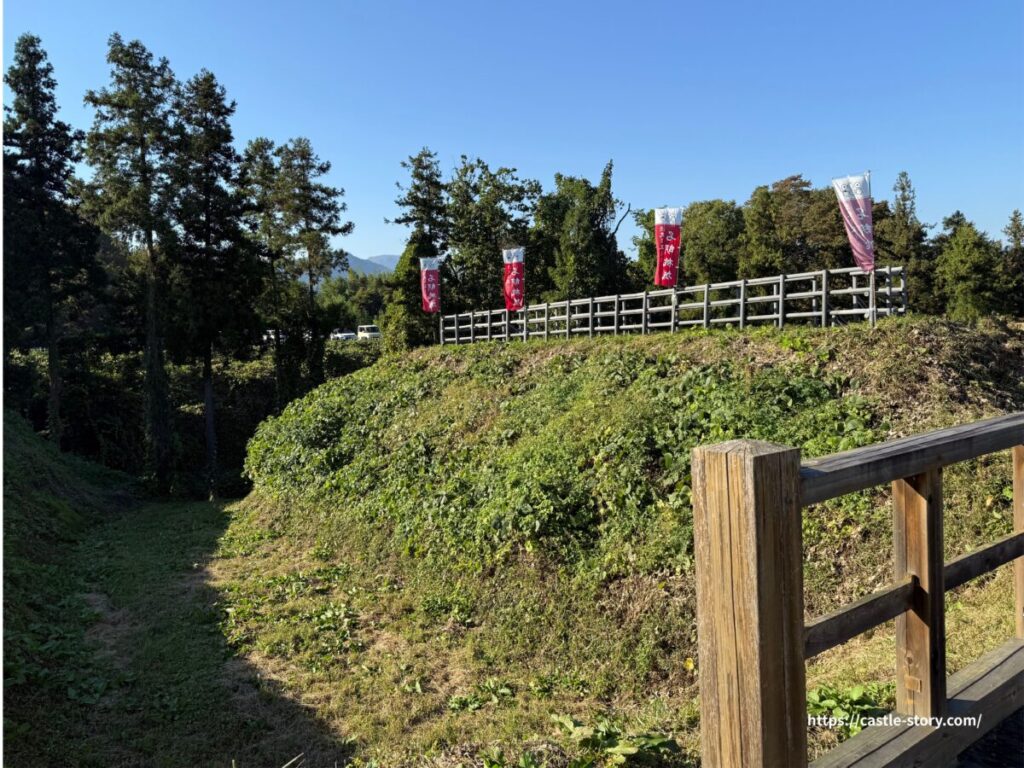 三郭と二郭の間の堀切