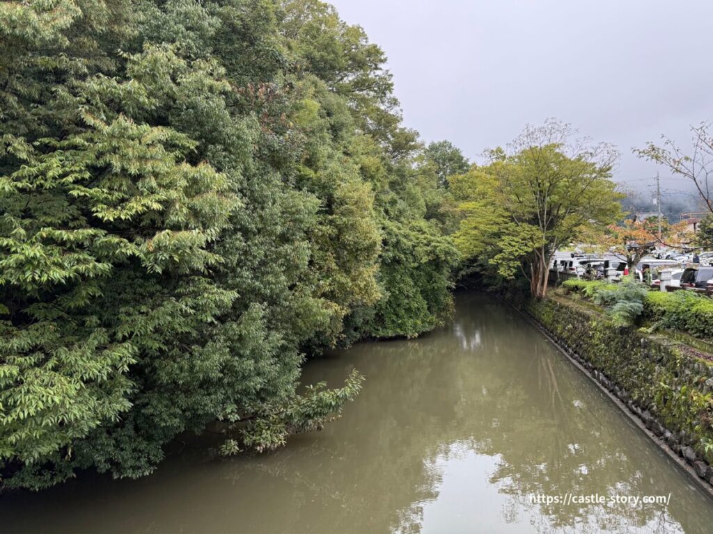 躑躅ヶ崎館跡の水堀